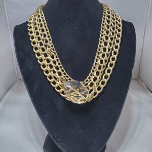 Banana Republic , layered chunky gold-toned chain necklace